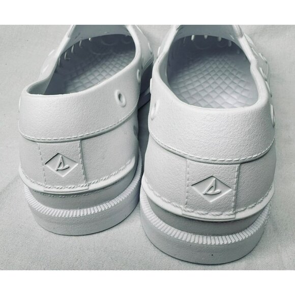 Sperry Authentic Original Float Boat Shoe White Mens 8 Womens 10 - Picture 9 of 11
